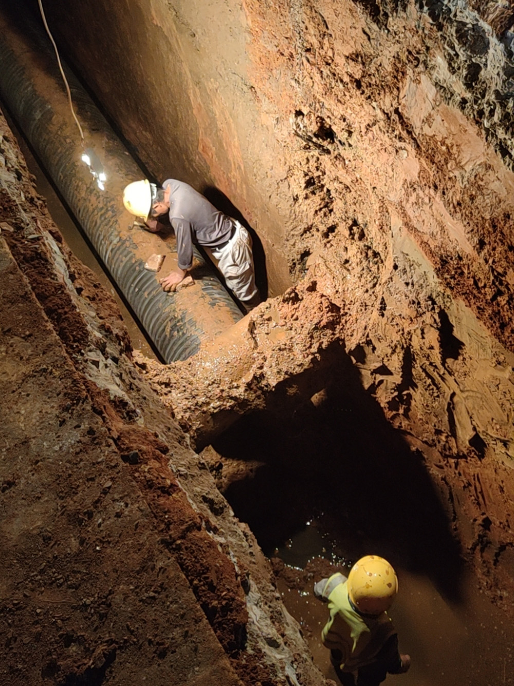 中建二局武汉智网中空壁缠绕管排水项目
