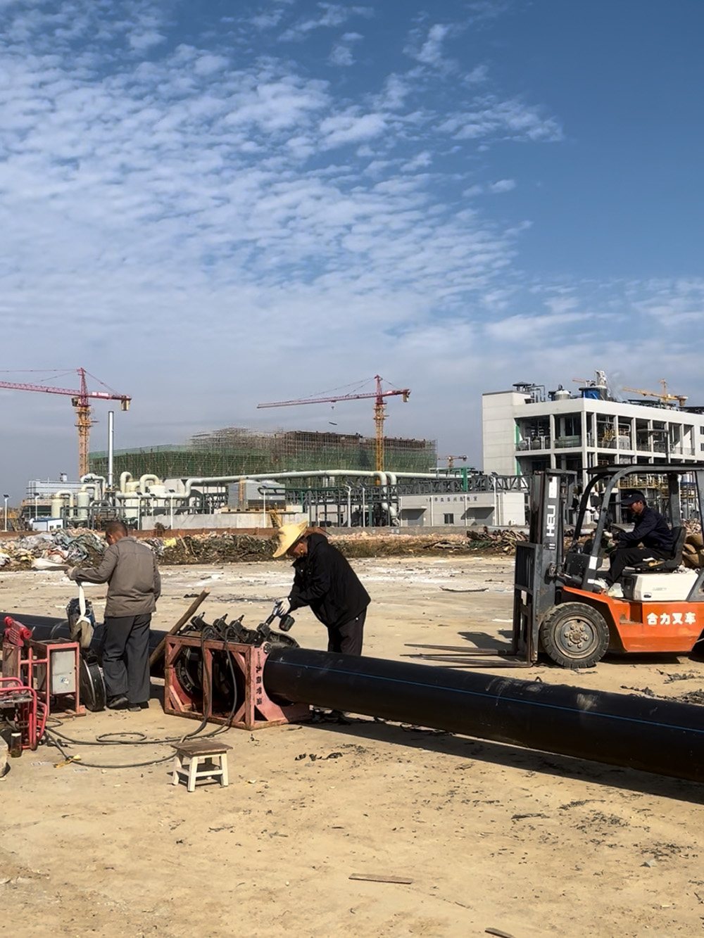 孝感市两河流域生态治理PE排水管项目